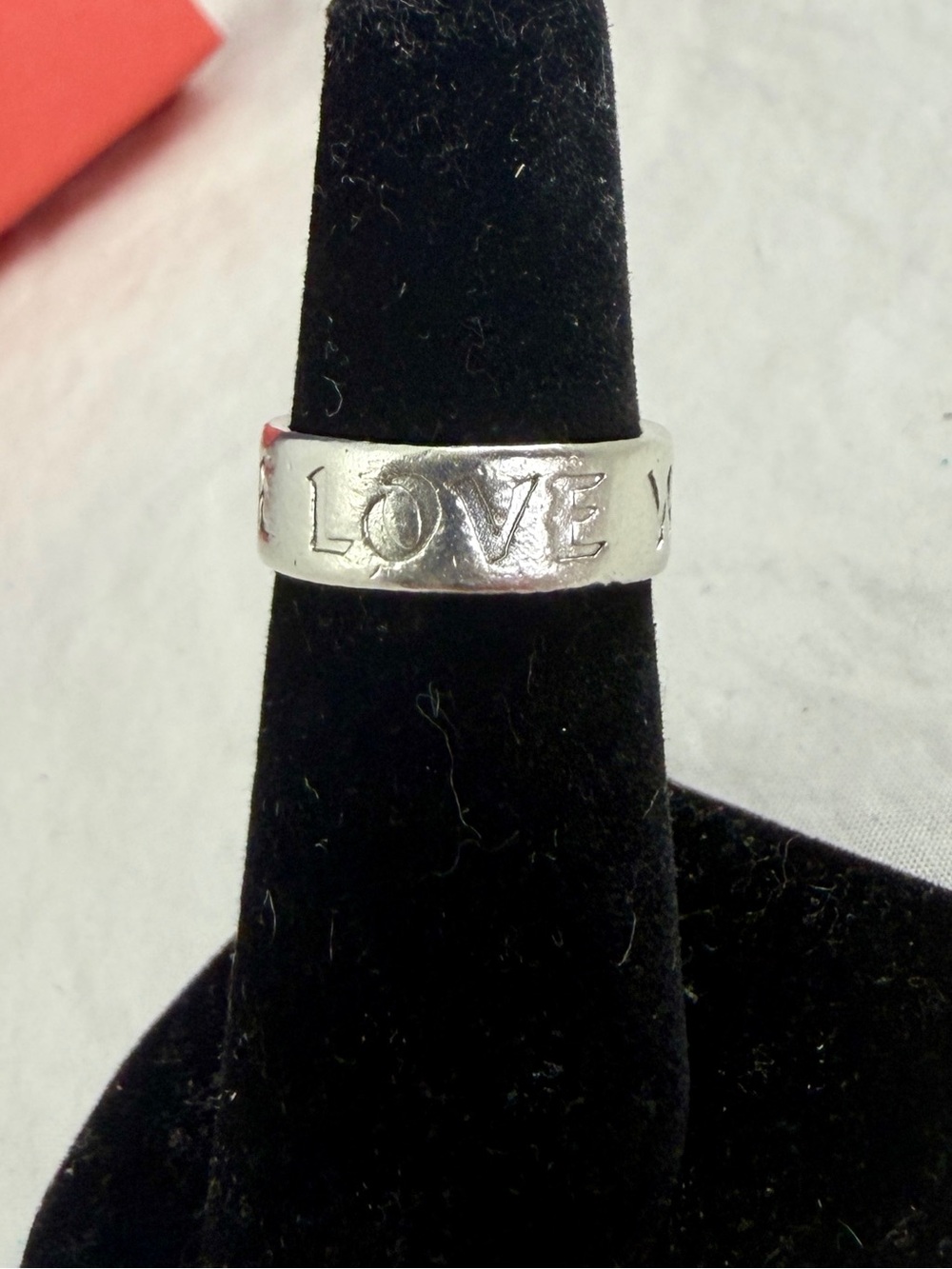 JAMES AVERY Sterling Silver TRUE CROSS LOVE WAITS Band Ring; SIZE 5; RETIRED